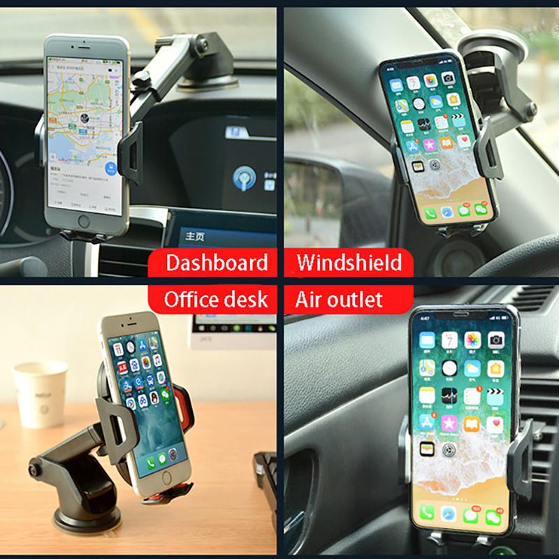 Изображение товара: Автомобильный держатель для телефона, выдвижная подставка для смартфона, для iphone, samsung