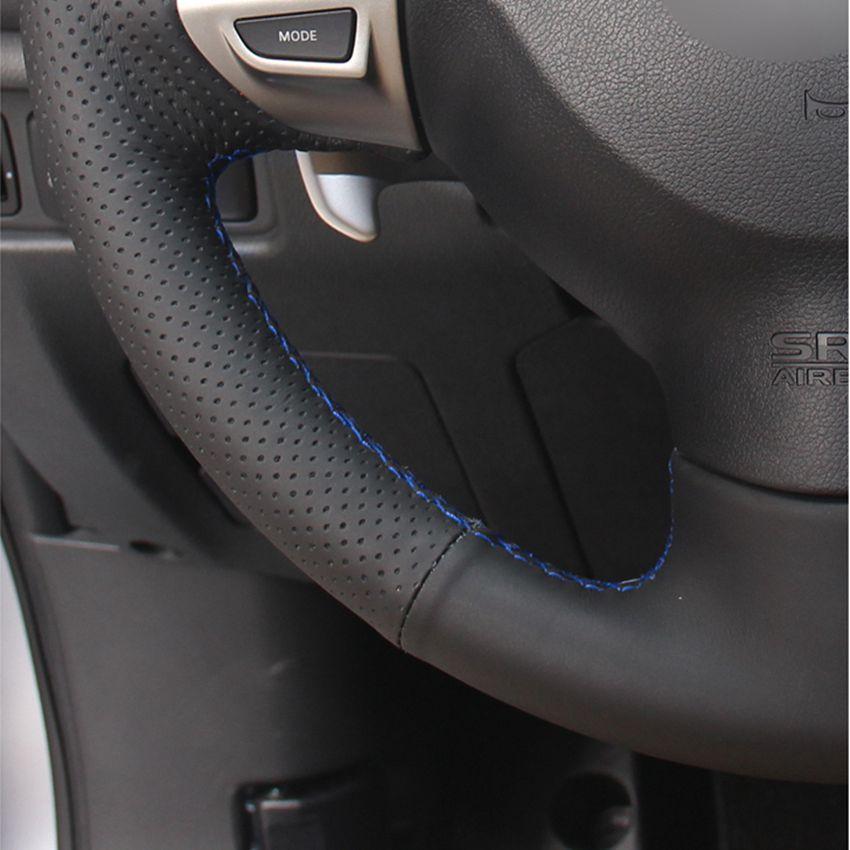 Изображение товара: Чехол на руль из искусственной кожи для Mitsubishi Lancer X 10 2007-2015 Outlander 2006-2013 ASX 2010-2013 Colt