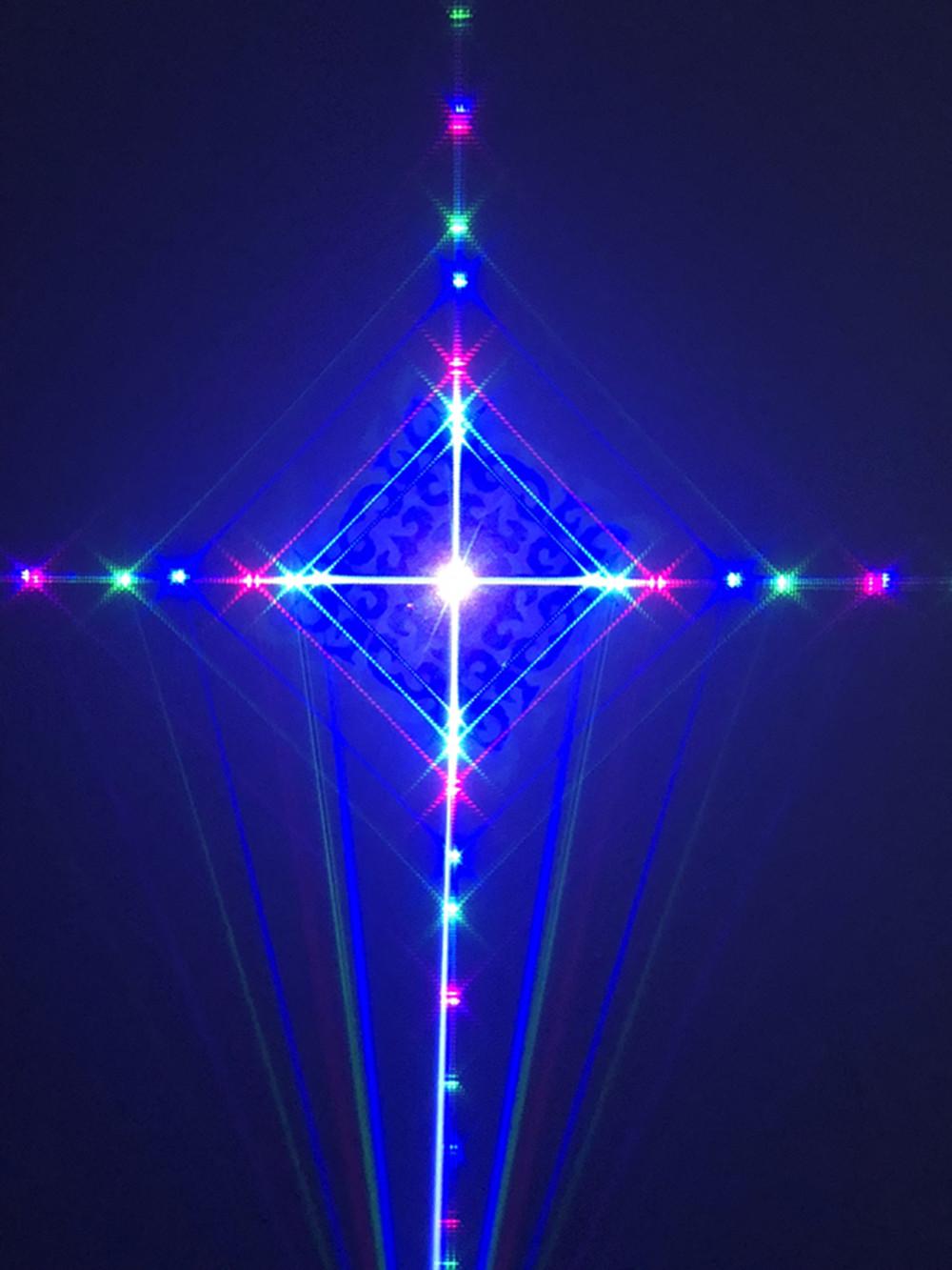 Изображение товара: NIGHTJAR 3 глаза RGB 600mw лазерный свет полноцветный с 16 шт Gobos для сценического Света DJ вечерние дискотеки