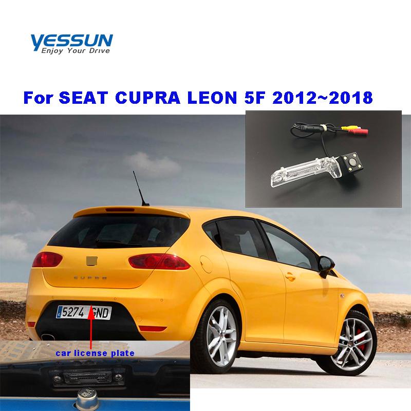 Изображение товара: Камера заднего вида Yessun для SEAT CUPRA LEON 5F 2012 ~ 2018, камера заднего вида для seat leon 5f