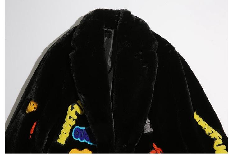 Изображение товара: Длинное пальто Savabien из искусственного кроличьего меха, Повседневная теплая женская зимняя куртка, пушистая Толстая куртка из искусственного меха, пальто, праздничная уличная одежда