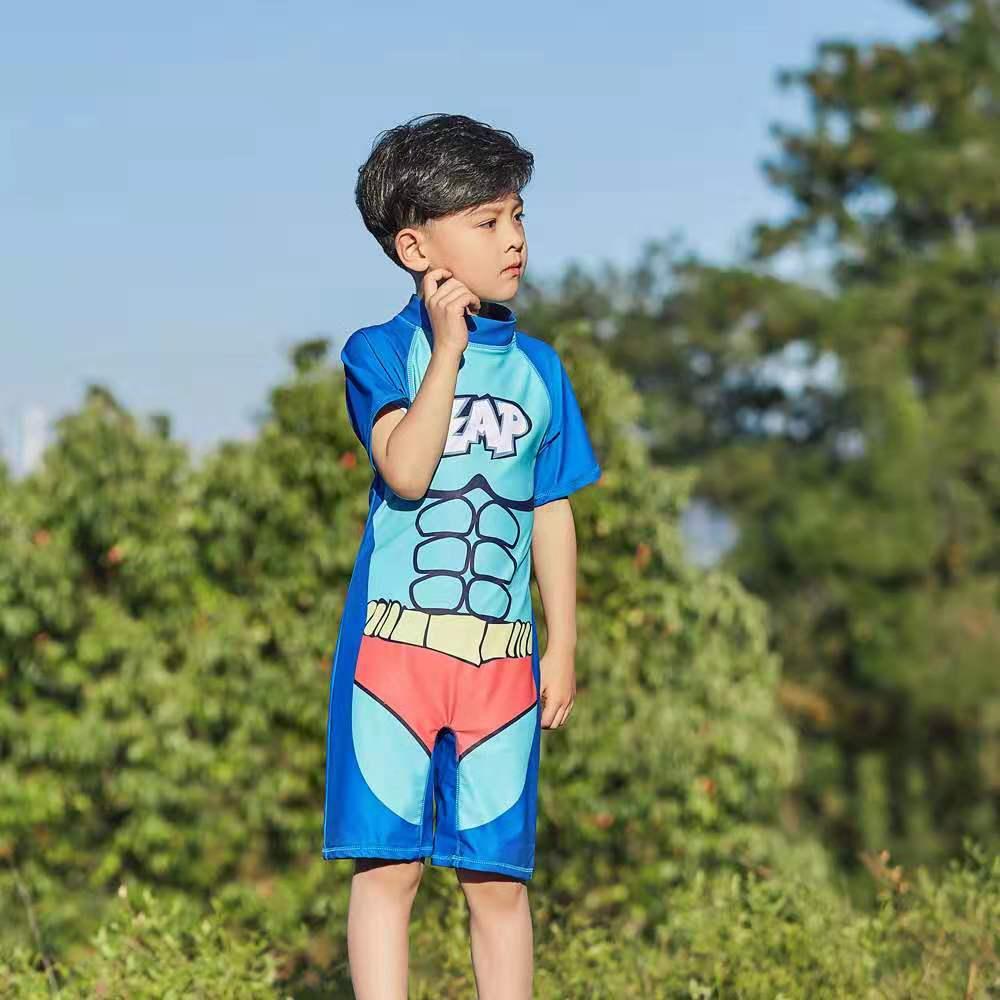 Изображение товара: Купальный костюм для детей Детская одежда для мальчиков для детской одежды Сыпь гвардии, утепленный комплект одежды для мальчиков, футболка с короткими рукавами и костюмы От 2 до 12 лет