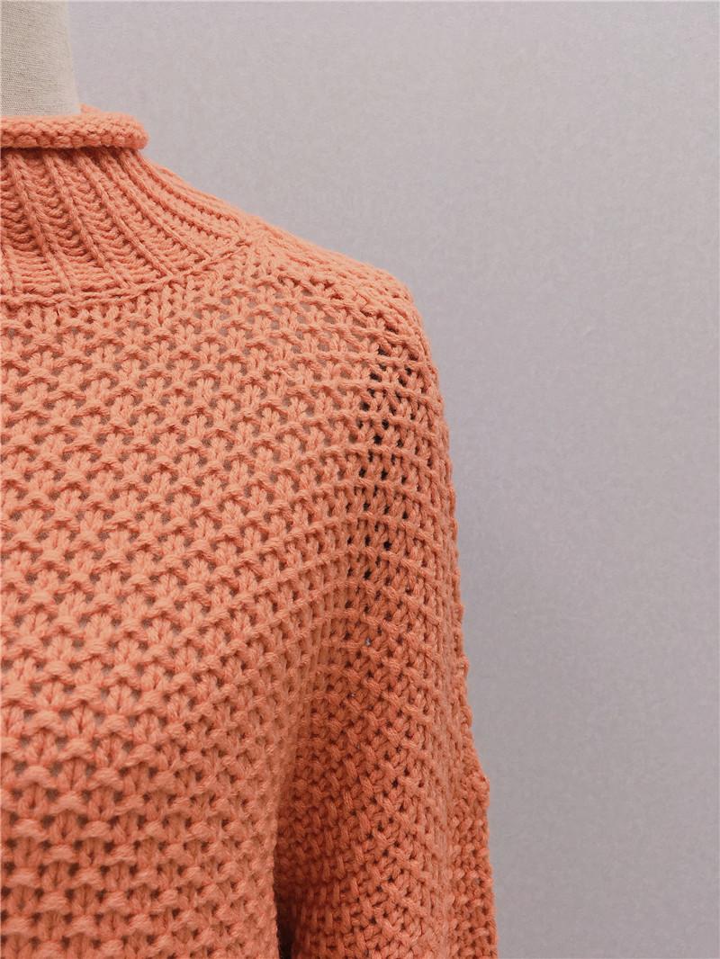 Изображение товара: Женский свитер с рукавами летучая мышь, однотонный Свободный пуловер, осень 2021