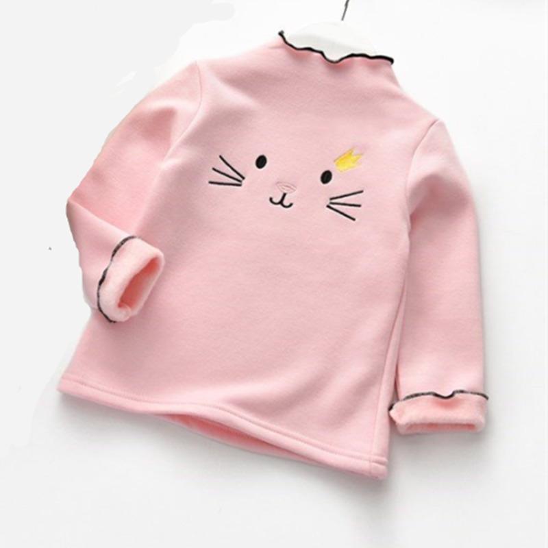 Изображение товара: LILIGIRL весенне-осенний свитер для девочек хлопковые топы для детей мультяшный Кот Детский свитер детская блузка с длинным рукавом Одежда для малышей