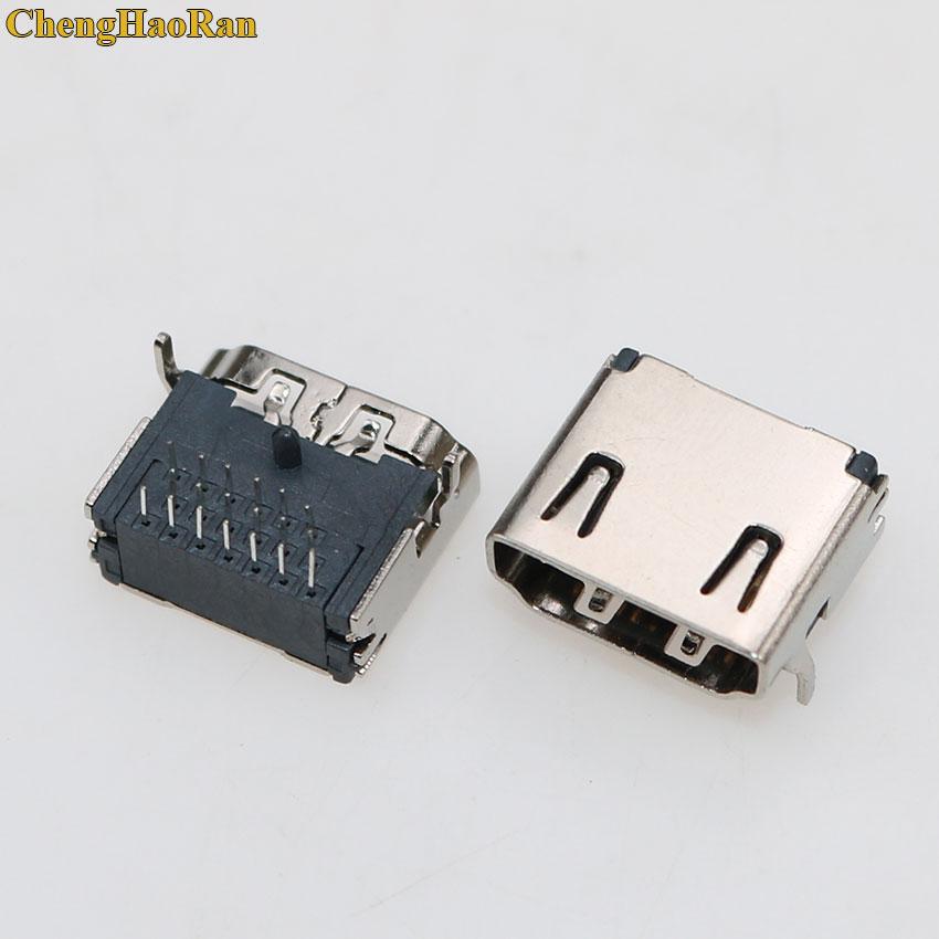 Изображение товара: Интерфейсный разъем ChengHaoRan HDMI 19 контактов, 3 ряда, 19 контактов (7 контактов, 6 контактов), 90 градусов, разъем HDMI, ремонт и замена