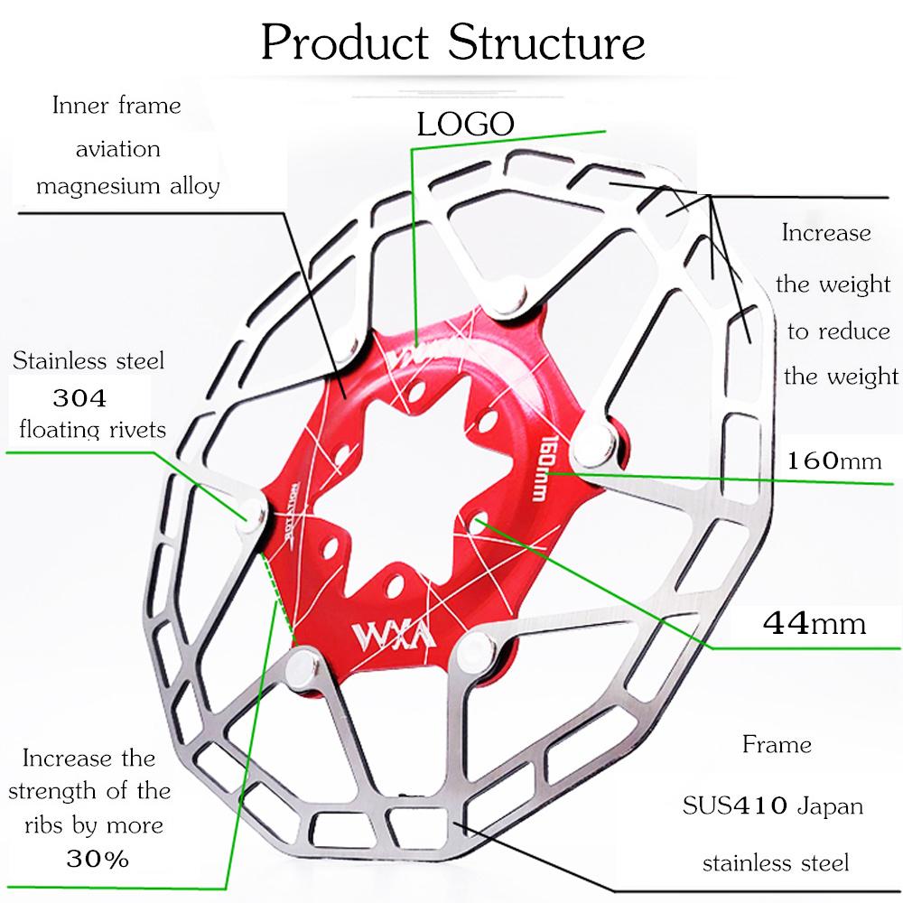 Изображение товара: Дисковые тормоза VXM для горного велосипеда, 160 мм, 6 болтов