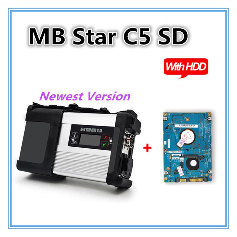 Изображение товара: Диагностический Автомобильный сканер MB Star Compact 5 SD C5 программное обеспечение V2020.12 HDD sd Подключение для MB многоязычный диагностический инструмент MB STAR C5
