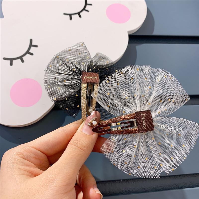 Изображение товара: Princess Lace Hair Clips With Bling Stars Hairpins For Girls Glitter Knot Hair Swan Fashion Kids Headwear Hair Accessories