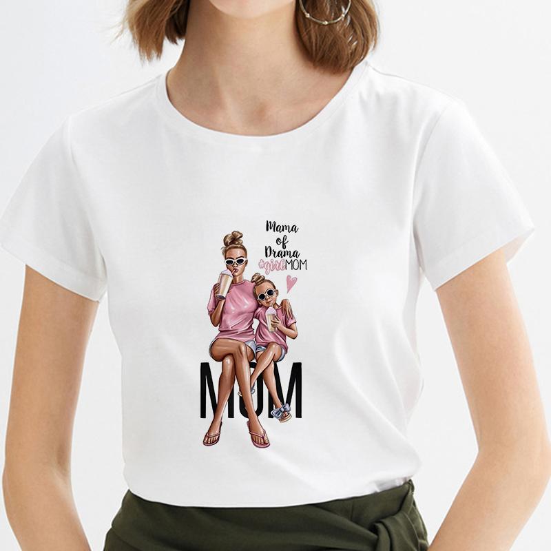Изображение товара: Женская футболка, женская футболка с надписью «материнская любовь», забавная футболка Super Mama, новинка 2019, летняя модная одежда в стиле Харадзюку, белая женская футболка