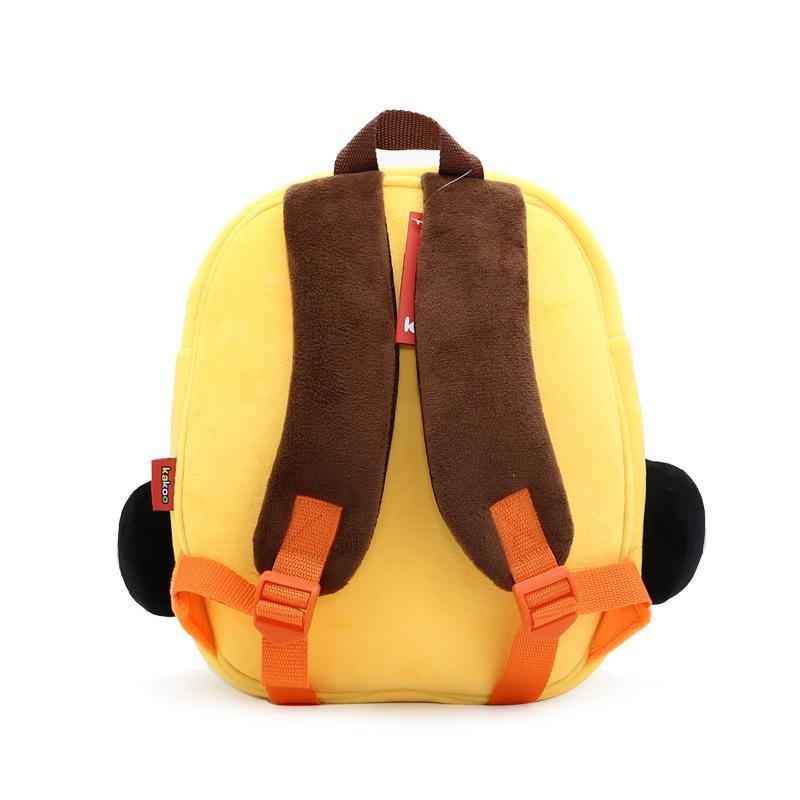 Изображение товара: Плюшевый рюкзак с мультяшным 3D автомобилем, школьная сумка для мальчиков и девочек, подарок для детей 3-6 лет