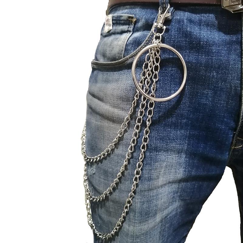 Изображение товара: Унисекс мода Улица большое кольцо подвеска брелок рок повседневные брюки хипстер брелки джинсовые штаны брелок