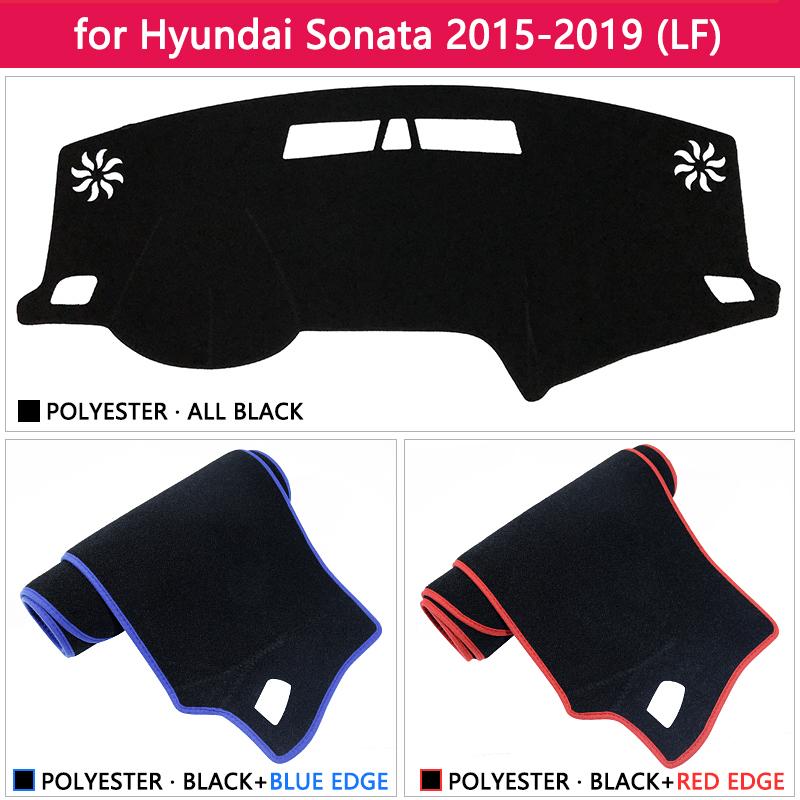 Изображение товара: Для hyundai Sonata 2015 2016 2017 2018 2019 LF Противоскользящий коврик на приборную панель солнцезащитный коврик для защиты ковров автомобильные аксессуары