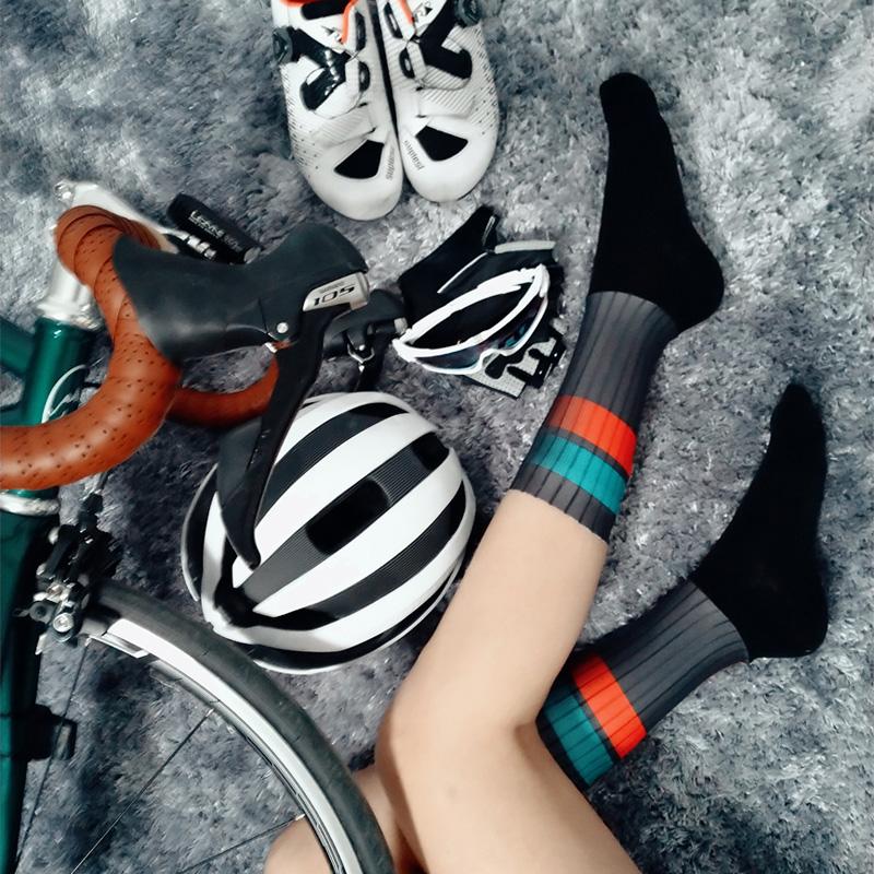 Изображение товара: Профессиональные велосипедные носки мужские и женские мужские высококачественные дышащие спортивные носки для бега Mtb велосипедные носки