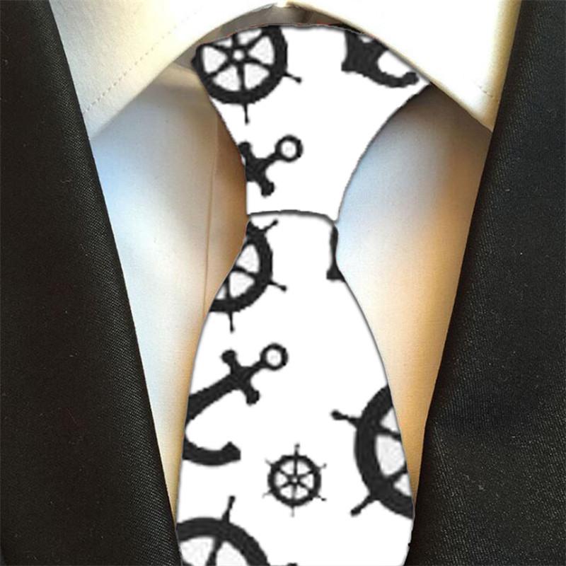 Изображение товара: Новый Забавный галстук для мужчин и женщин, узкий хлопковый галстук на шею для свадьбы, повседневные мужские галстуки, классические костюмы, галстуки с принтом