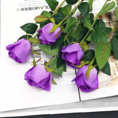 Изображение товара: Искусственные розы 62 см, искусственные цветы, подарок для девушки на День святого Валентина, шелковые цветы для украшения дома, 1 цвет