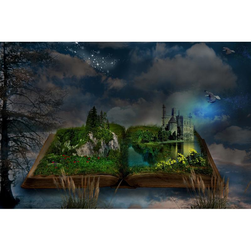 Изображение товара: 5D алмазная картина книга пейзаж Алмазная вышивка водопад пейзаж полная дрель вышивка крестиком Стразы Декор домашний подарок