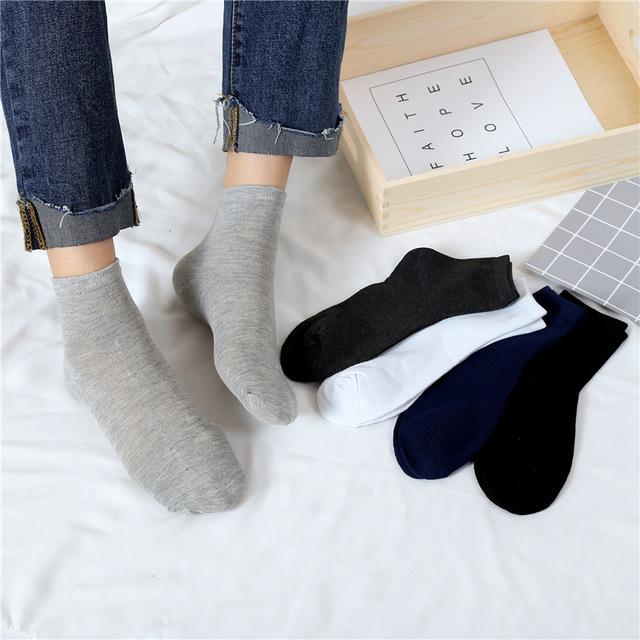 Изображение товара: Носки мужские хлопковые, одноцветные, 10 штук = 5 пар, 2019 г.