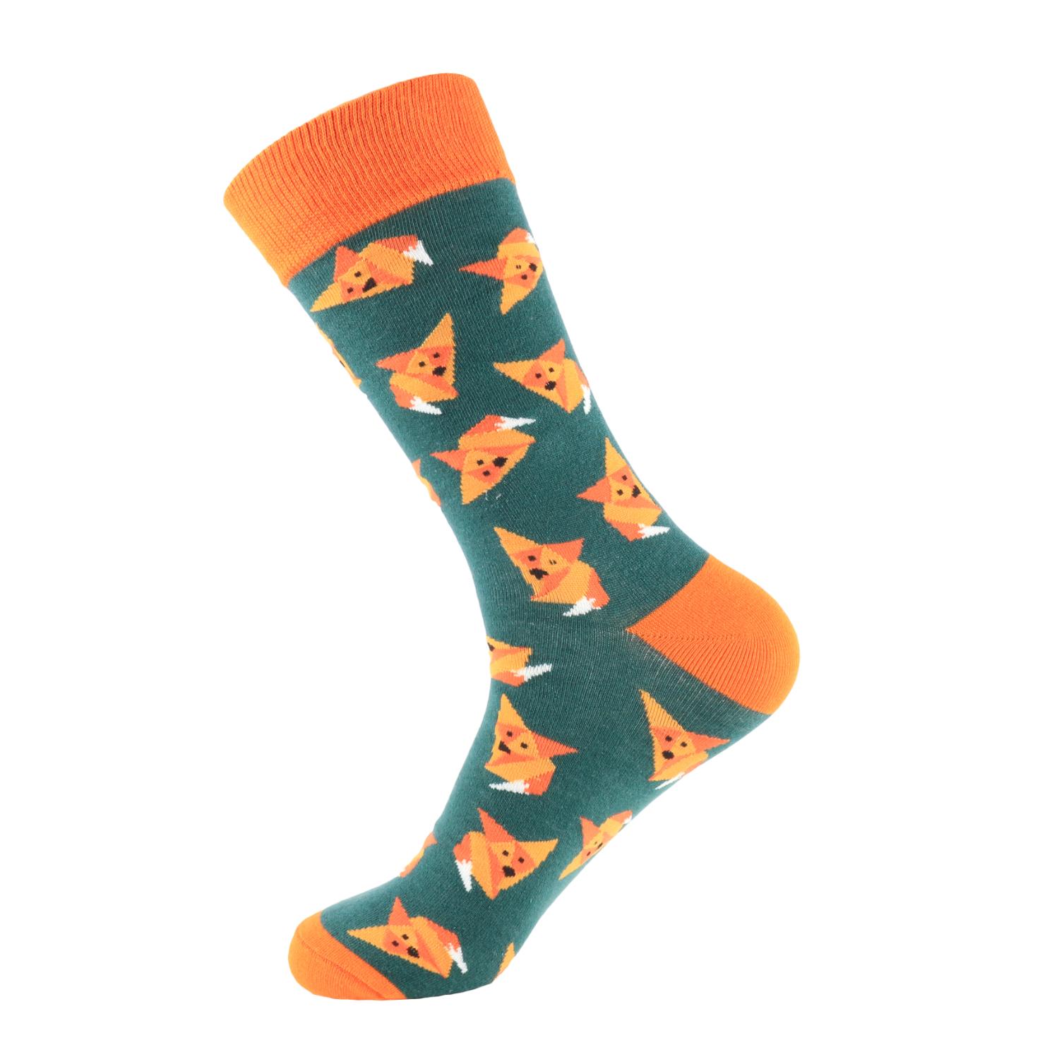 Изображение товара: Мужские носки PEONFLY 1 пара, хлопковые смешные короткие носки, Веселые носки с мультяшными животными, собаками, новинка, носки для рождественского подарка