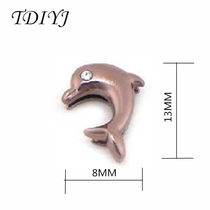 Изображение товара: TDIYJ новые модные подвески в виде дельфина 10 мм браслеты из нержавеющей стали браслет для женщин ювелирные изделия 6 шт./лот
