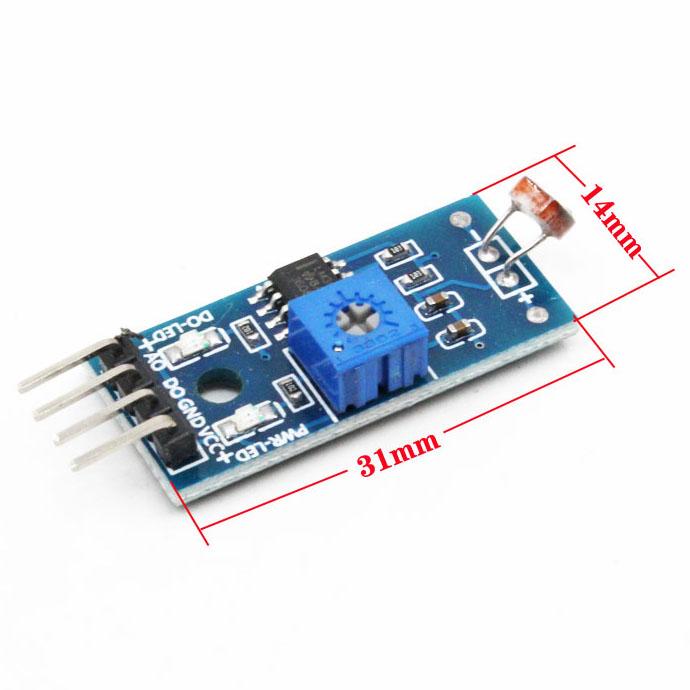 Изображение товара: 4-контактный Модуль датчика фоторезистора датчик обнаружения света 4 фута для Аксессуары для умной машины для Arduino