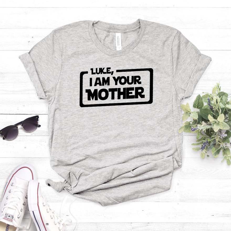 Изображение товара: Женская футболка с Люком я ваша мама, хлопковая Повседневная хипстерская забавная футболка, подарок для девушек, футболка Yong, Прямая поставка