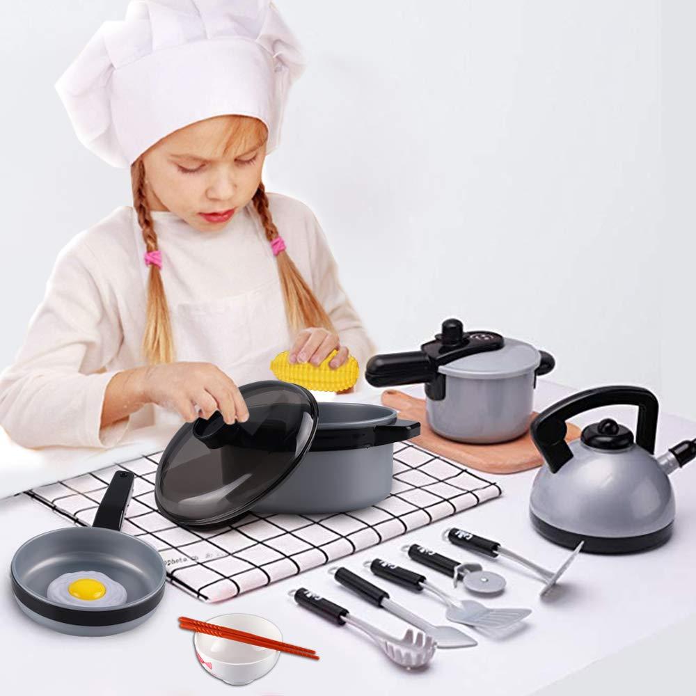 Изображение товара: Детская кухонная утварь, 35 штук, игрушки, кухонная утварь, кастрюли и сковороды, посуда для резки овощей, игрушки для еды