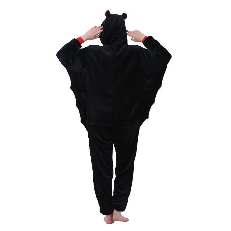 Изображение товара: Взрослая Пижама женская Фланелевая Пижама унисекс Милая летучая мышь мультфильм пижама для животных набор с капюшоном пижамы кигуруми