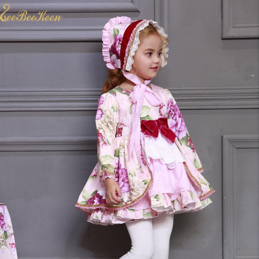 Изображение товара: Милое Платье Лолиты в стиле Лолиты, испанское платье принцессы, костюм для костюмированной вечеринки на Хэллоуин для девочек, милый розовый костюм Лолиты для маленьких девочек