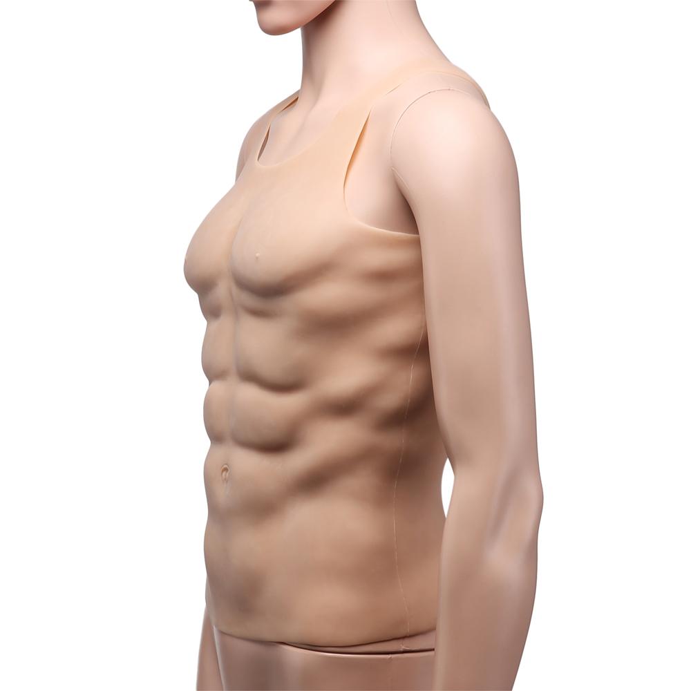 Изображение товара: 1950 г утолщенный 3,5 толстый силиконовый искусственный грудной мышц, мужской искусственный муляж мышц живота, Искусственная Имитация для косплея