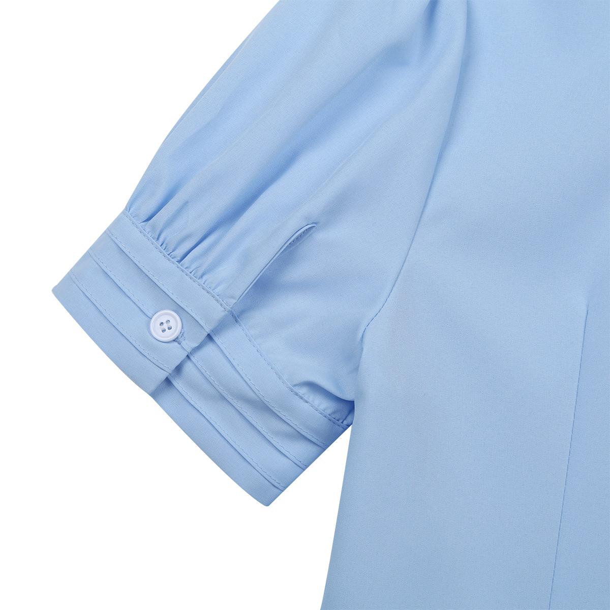 Изображение товара: Женская одежда iiniim, офисная блузка с отложным воротником и пуговицами с оборками, Повседневная рубашка для вечерние, деловая облегающая женская блузка