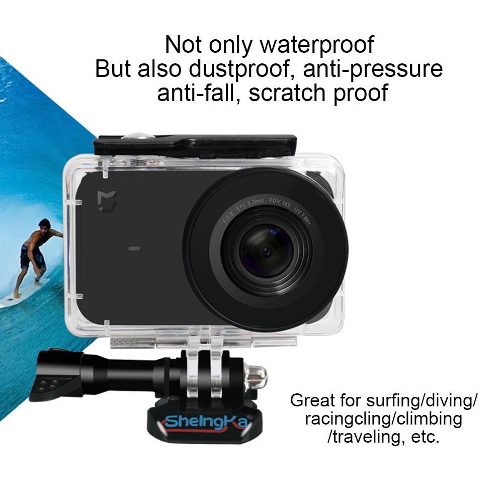 Изображение товара: Водонепроницаемый защитный чехол Gosear, корпус для экшн-камеры Xiaomi Xiao Mi Mijia 4K, для дайвинга, серфинга, подводной фотографии