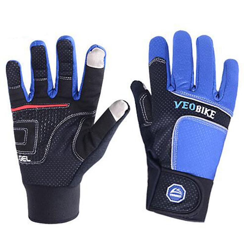 Изображение товара: Горные мотоциклетные перчатки, мужские велосипедные перчатки, гелевые перчатки, перчатки для езды на горном велосипеде, синие, черные перчатки с закрытыми пальцами
