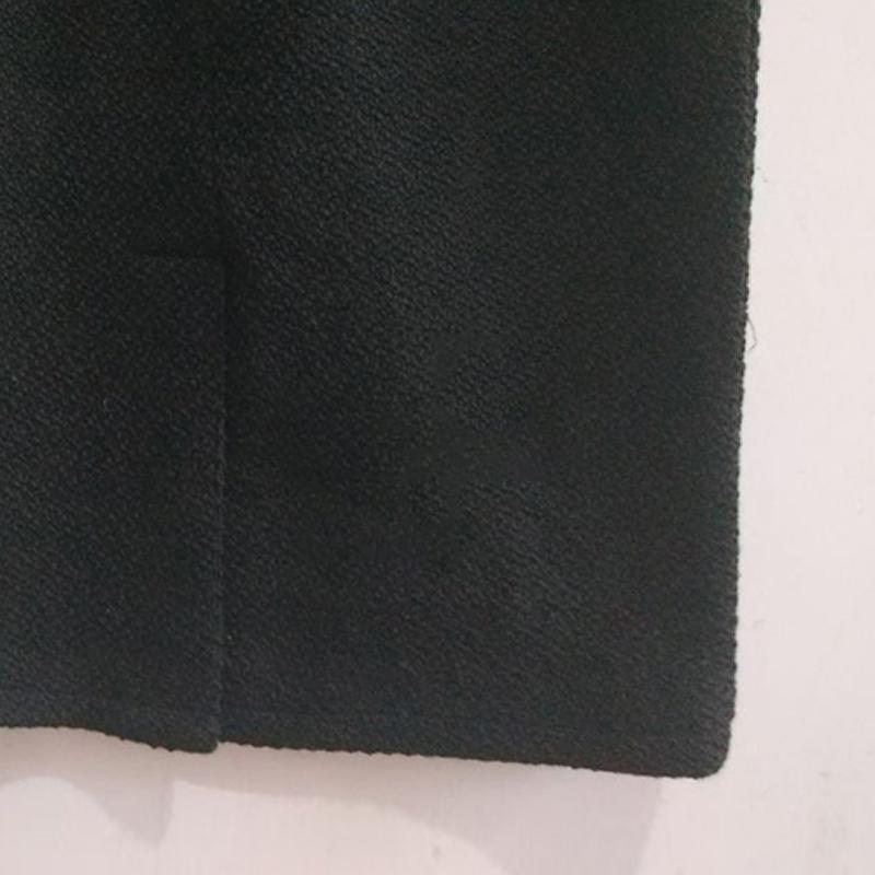 Изображение товара: Твидовая юбка женская, черная, весна/осень 2020, Женская шерстяная юбка, Дамская длинная юбка (юбка с разрезами)