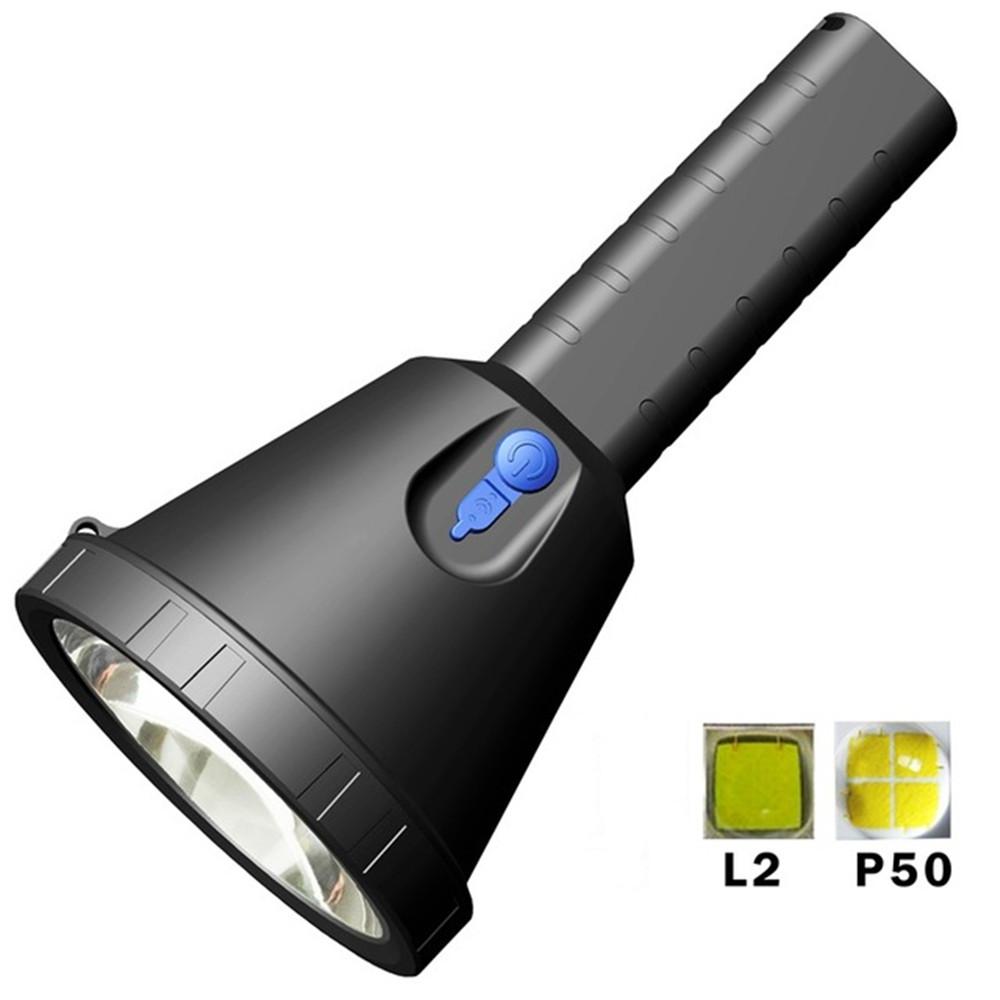 Изображение товара: Светодиодный фонарь XML2 T6 10 Вт для охоты, поиск дальнего света, светодиодный портативный фонарь, ручной прожектор, Электрический фонарь