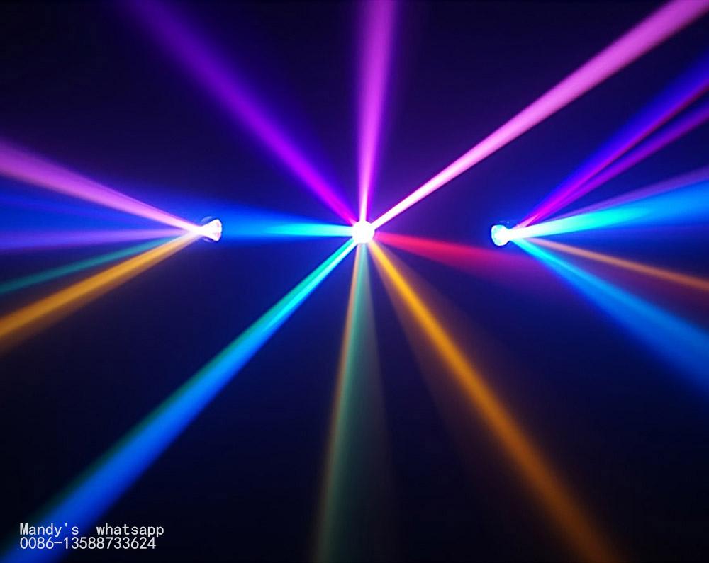 Изображение товара: 2 шт./лот, цветной музыкальный прожектор с движущейся головкой, 260 Вт, 9R, 2 в 1, диджейский диско-сценический свет, DMX512, стробоскоп, вечерние фары с движущейся головкой