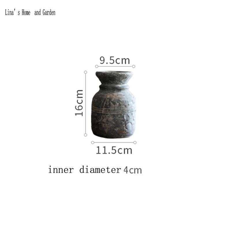 Изображение товара: Маленькая бетонная винтажная ваза ручной работы, домашний декор