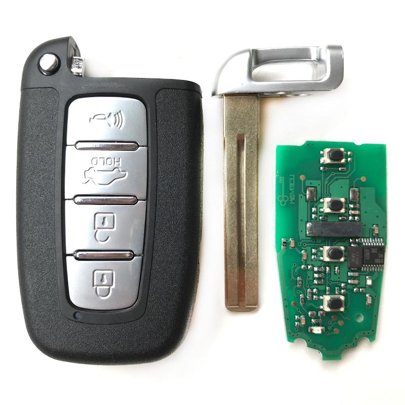 Изображение товара: 4 кнопки 433MH Автомобильный Дистанционный ключ для Hyundai Sonata Genesis Equus Veloster 2009-2015 I30 IX35 без ключа для входа Fob Smart key
