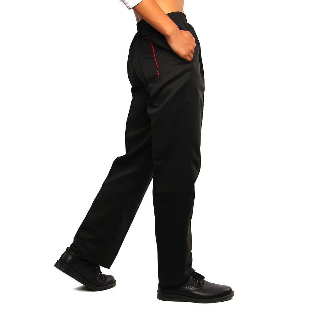 Изображение товара: Новая форма шеф-повара для шеф-повара, штаны шеф-повара руководителя, черные, белые полосатые эластичные красные перцы, ресторанная форма