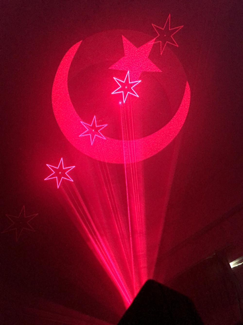 Изображение товара: NIGHTJAR 500mw лазерный свет красный синий цвет лазерные Звезды Луны Gobo свет для сценического освещения DJ Вечерние