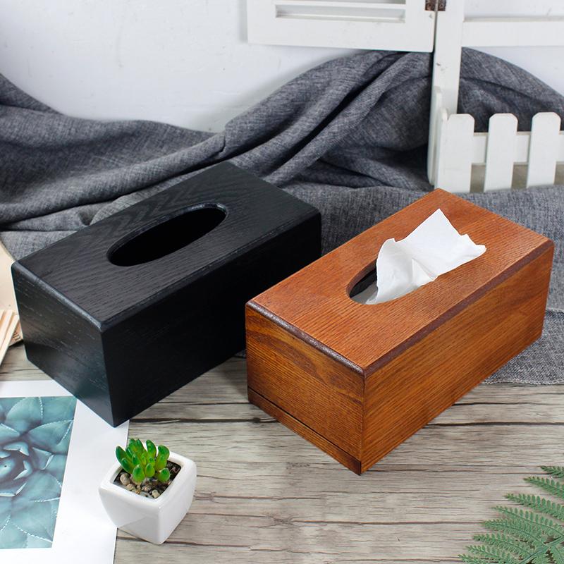 Изображение товара: Деревянный цилиндр ткани деревянная коробка для салфеток для туалета для получения бумажной коробки перекачивающая бумага коробка для салфеток