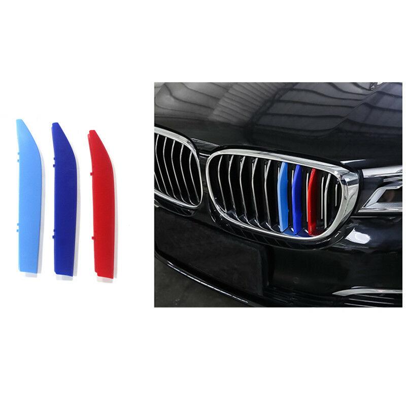 Изображение товара: 3-Color Car Grille Bar Cover Stripe Clip Decal High Quality For BMW 7 Series No Drilling