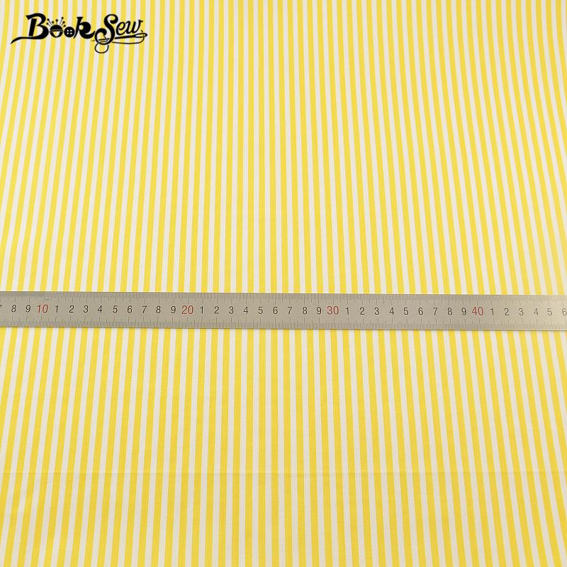 Изображение товара: Booksew 100% хлопок саржа тканевый измеритель ткани желтые полоски дизайн ткань лоскутное шитье материал ткань Африканская 160 см