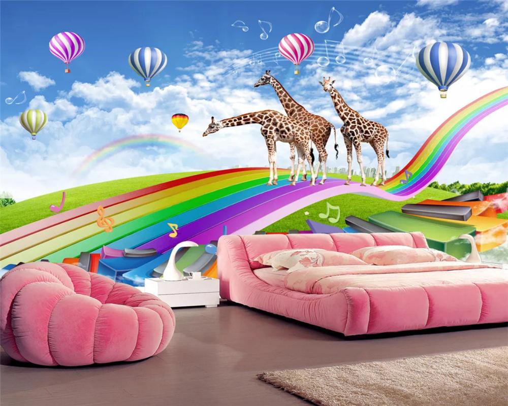 Изображение товара: 3d обои beibehang, для детской комнаты, с изображением лесных животных