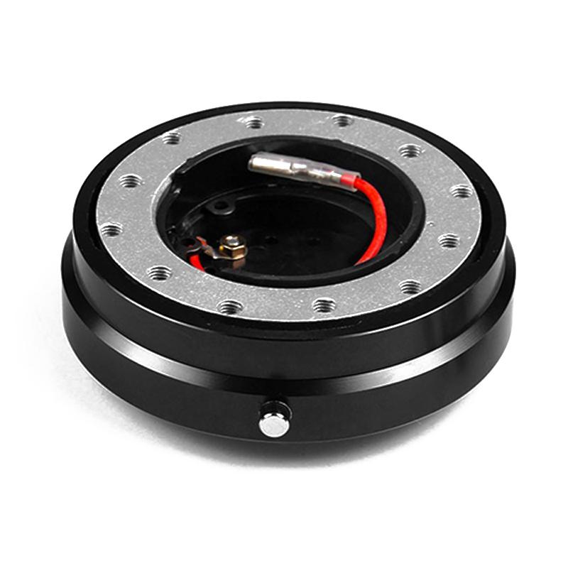 Изображение товара: Short Quick Release Hub 1.5Thin Car Steering Wheel/Adapter 6 Bolts Design Black