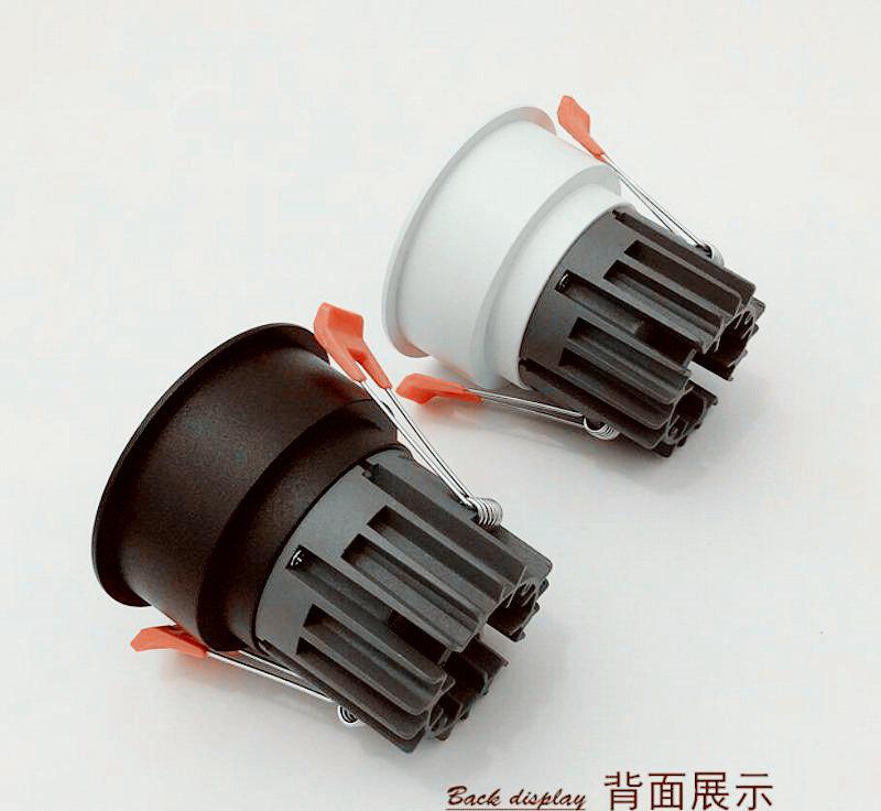 Изображение товара: Сверхъяркий встраиваемый светодиодный светильник направленного света COB 5 вт 7 вт 10 вт 12 вт 3000K, светодиодный потолочный точечный светильник, светодиодный ная потолочная лампа AC 110 в 220 в