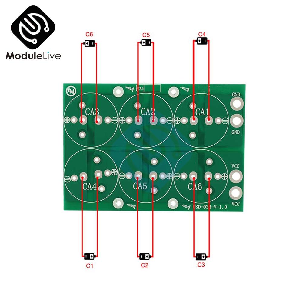 Изображение товара: 50F 100F 220F 360F 400F 500F 2,3 V 2,5 V 2,7 V 2,85 V 3V для супер конденсатора Farad баланс защитная пластина Корпус Корпуса Diy наборы