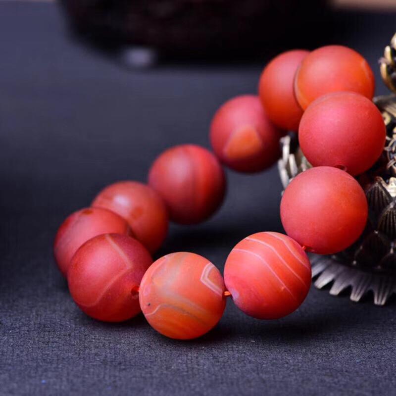 Изображение товара: Дропшиппинг JoursNeige скраб красный натуральный кристалл браслет браслеты из круглых бусин для женщин мужчин, который надевается на лучезапястный сустав камень браслет ювелирные изделия