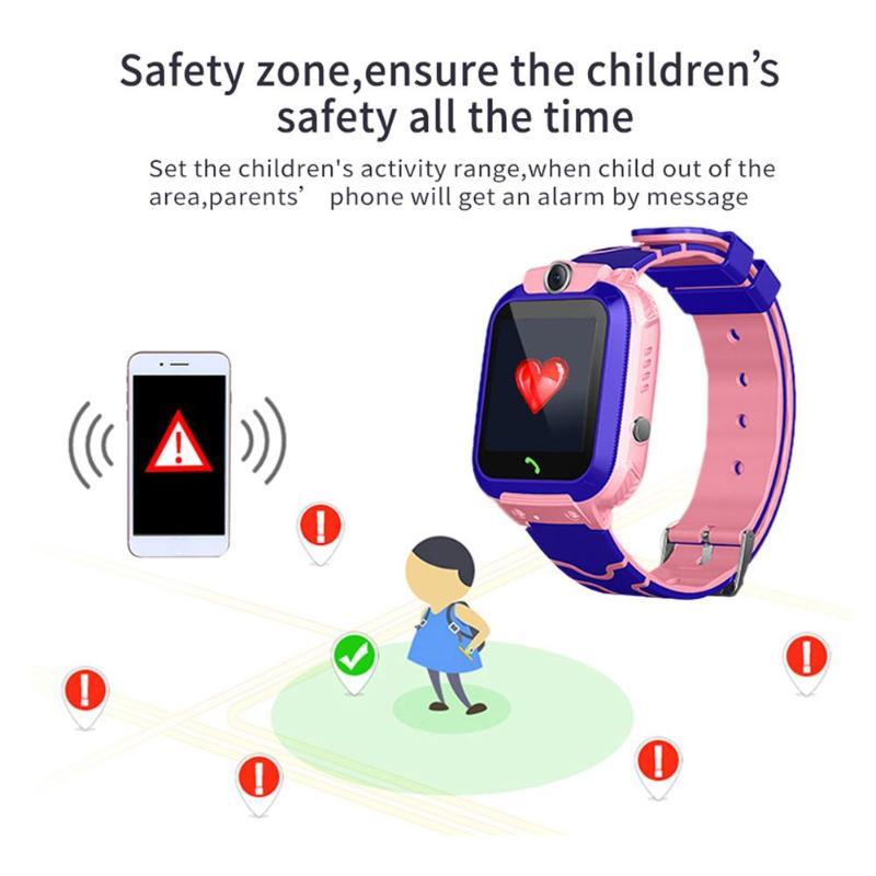 Изображение товара: Q12 Детские Смарт-часы SOS телефон часы Смарт-часы для детей Поддержка SIM-карты фото батарея 400 мАч детский подарок для IOS Android