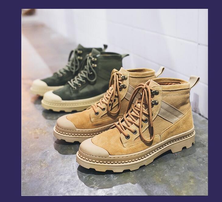Изображение товара: XGRAVITY Новинка 2019 винтажные мужские Ботинки Martin в британском стиле модная повседневная Рабочая безопасная Мужская обувь весенние топ-сайдеры мужские ботинки A183