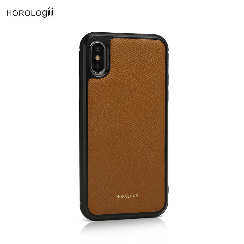 Изображение товара: Horologii пользовательское имя чехол коричневый итальянский кожаный чехол для Iphone 7 8 Plus Xs Max XR 11 12 Мини Роскошный дропшиппинг